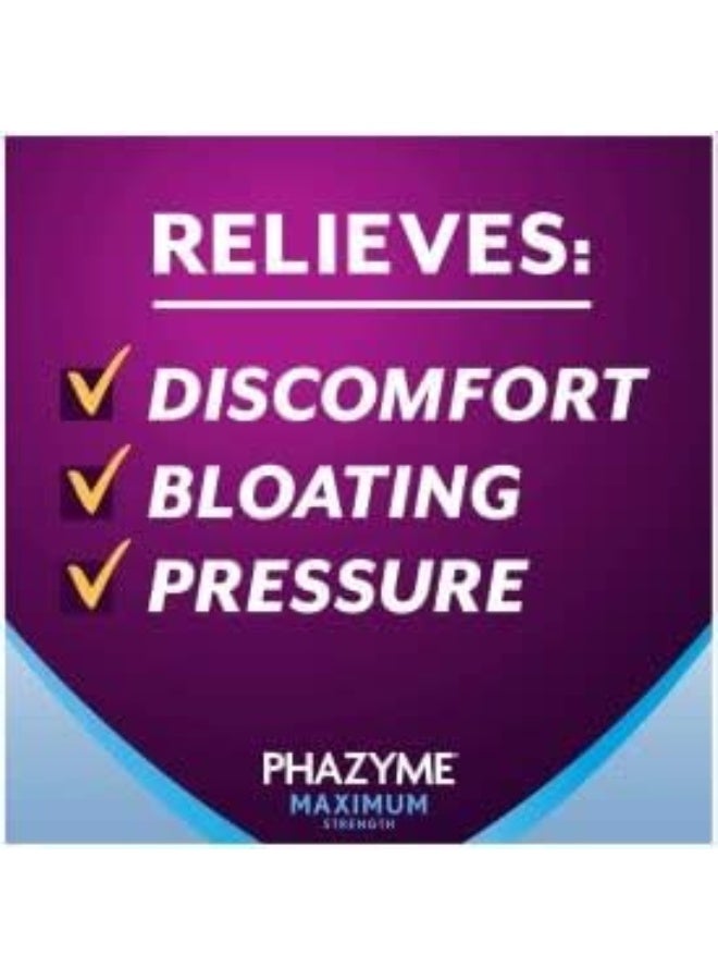 Phazyme Maximum Strength Gas and Bloating Relief | 250 mg Simethicone | 36 Fast GELS | Pack of 4 - Image 5